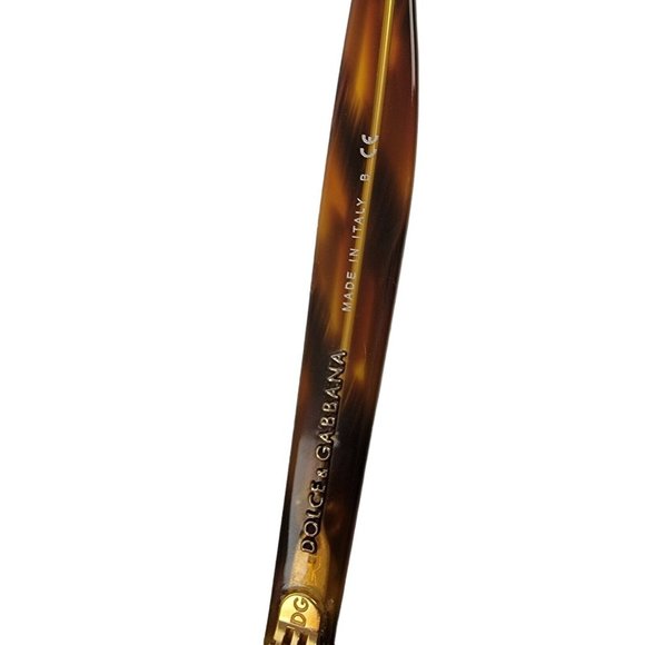 Vtg Dolce And Gabbana Sunglasses Tortoise Shell Glasses DG4503 Brown Round - Picture 5 of 6